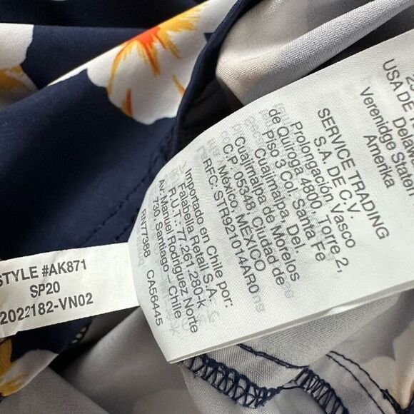 J. Crew Navy Tropical Floral Swim Trunks size Small - Picture 10 of 10